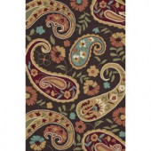 Loloi Rugs Summerton Life Style Collection Chocolate Multi 7 ft. 6 in. x 9 ft. 6 in. Area Rug