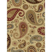 Tayse Rugs Impressions Ivory 5 ft. 3 in. x 7 ft. 3 in. Transitional Area Rug