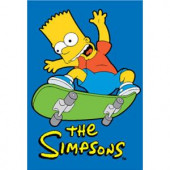 Fun Rugs The Simpsons Jumping High Multi Colored 19 in. x 29 in. Accent Rug