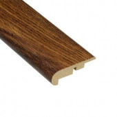 Hampton Bay Oak Burnt Caramel 11.13 mm Thick x 2-1/4 in. Wide x 94 in. Length Laminate Stair Nose Molding