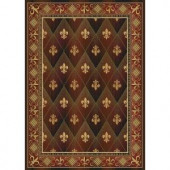 United Weavers Chevalier Burgundy 5 ft. 7 in. x 7 ft. 10 in. Transitional Area Rug