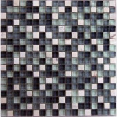 EPOCH Cloudz Nimbostratus-1432 Stone And Glass Blend Mesh Mounted Floor & Wall Tile - 4 in. x 4 in. Tile Sample