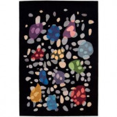 Nourison Overstock Aspects AP10 Black 3 ft. 9 in. x 5 ft. 9 in. Area Rug
