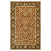 Kas Rugs Classic Oushak Coffee/Green 8 ft. x 10 ft. 6 in. Area Rug