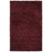 Lavaca Maroon 2 ft. 6 in. x 4 ft. 2 in. Area Rug