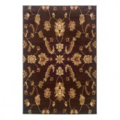 LR Resources Timeless Traditional Design in Brown 5 ft. 3 in. x 7 ft. 9 in. Indoor Area Rug