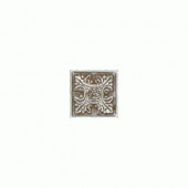 Daltile Pangea Metals Iron 2 in. x 2 in. Floral Dot Floor and Wall Tile