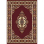 United Weavers Cathedral Burgundy 5 ft. 3 in. x 7 ft. 6 in. Area Rug