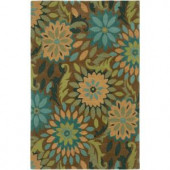 LR Resources Dazzle Taupe 7 ft. 9 in. x 9 ft. 9 in. Plush Indoor Area Rug