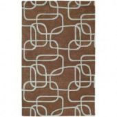 Kaleen Astronomy Nebulae Brown 7 ft. 6 in. 9 ft. Area Rug