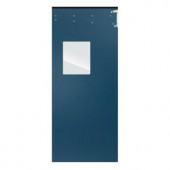 Aleco ImpacDor Optima 1/4 in. x 36 in. x 84 in. Single-Ply Blue Impact Door