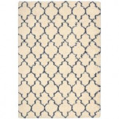 Nourison Amore Ivory/Blue 5 ft. 3 in. x 7 ft. 5 in. Area Rug