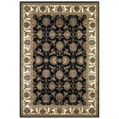 Kas Rugs Traditional Kashan Black/Ivory 9 ft. 10 in. x 13 ft. 2 in. Area Rug