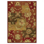 Kas Rugs Artistic Accent Red 5 ft. 3 in. x 7 ft. 7 in. Area Rug
