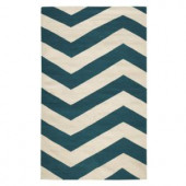 Home Decorators Collection Portia Teal/Cream 3 ft. x 5 ft. Area Rug