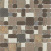 EPOCH No Ka 'Oi Wailea-Wa420 Stone And Glass Blend 12 in. x 12 in. Mesh Mounted Floor & Wall Tile (5 Sq. Ft./Case)