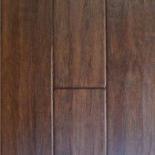 Millstead Hand Scraped Hickory Cocoa Engineered Click Hardwood Flooring - 5 in. x 7 in. Take Home Sample