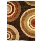 Orian Rugs Eclipse Brown 79 in. x 116 in. Area Rug