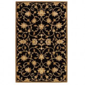 Home Decorators Collection Paloma Black/Gold 2 ft. x 3 ft. Area Rug