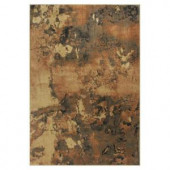 Kas Rugs Abstract View Brown/Black 3 ft. 3 in. x 3 ft. 7 in. Area Rug