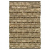 LR Resources Natural Fiber Brown 5 ft. x 7 ft. 9 in. Braided Indoor Area Rug