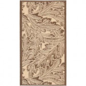 Safavieh Courtyard Natural/Chocolate 2 ft. x 3 ft. 7 in. Area Rug