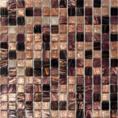 MS International Treasure Trail Iridescent Mosaic 3/4 in. x 3/4 in. Glass Floor and Wall Tile
