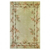 Kas Rugs Bamboo Screen Sage 7 ft. 9 in. x 9 ft. 6 in. Area Rug