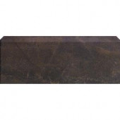 U.S. Ceramic Tile Avila Marron 12 in. x 3-1/4 in. Glazed Ceramic Single Bullnose Tile
