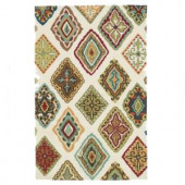 Loloi Rugs Olivia Life Style Collection Ivory Multi 3 ft. 6 in. x 5 ft. 6 in. Area Rug