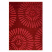 Home Decorators Collection Greco Burgundy 9 ft. 6 in. x 13 ft. 9 in. Area Rug