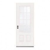 JELD-WEN Premium 12-Lite Primed Steel Entry Door