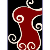 United Weavers Sherry Black 7 ft. 10 in. x 10 ft. 6 in. Area Rug