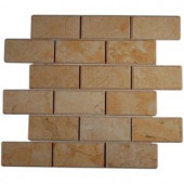 Splashback Tile Jer Gold Bev 12 in. x 12 in. Natural Stone Floor and Wall Tile