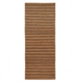 Home Decorators Collection Banded Jute Natural 3 ft. x 12 ft. Runner