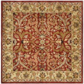 Safavieh Heritage Red/Gold 6 ft. x 6 ft. Square Area Rug