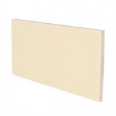 U.S. Ceramic Tile Color Collection Bright Khaki 3 in. x 6 in. Ceramic Surface Bullnose Wall Tile