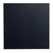 ROPPE Slate Design Black 19.69 in. x 19.69 in. Dry Back Tile
