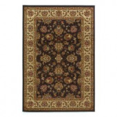 Kas Rugs Imperial Tradition Mocha/Ivory 3 ft. 11 in. x 5 ft. 3 in. Area Rug