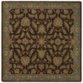 Kaleen Tara St. Vincent Chocolate 7 ft. 9 in. x 7 ft. 9 in. Square Area Rug