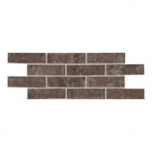Daltile Union Square Cobble Brown 2 in. x 8 in. Ceramic Paver Floor and Wall Tile (6.25 sq. ft. / case)