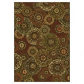 Kas Rugs Retro Finish Mocha 3 ft. 3 in. x 4 ft. 7 in. Area Rug