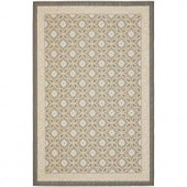 Safavieh Courtyard Anthracite/Light Grey 5.3 ft. x 7.6 ft. Area Rug