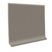ROPPE Pewter 4 in. x 1/8 in. x 48 in. Vinyl Cove Base (30 Pieces / Carton)