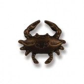 Michael Healy Solid Oiled Bronze Blue Crab Lighted Doorbell Ringer
