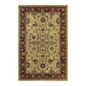 Kaleen Presidential Picks Dyches Ivory 8 ft. x 10 ft. Area Rug