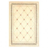 Kas Rugs French Trellis Ivory 2 ft. 6 in. x 4 ft. 2 in. Area Rug