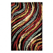 Home Decorators Collection Breaker Black 3 ft. 6 in. x 5 ft. 6 in. Area Rug