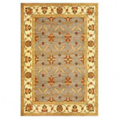 Kas Rugs State of Honor Slate/Ivory 3 ft. 11 in. x 5 ft. 3 in. Area Rug