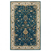 Home Decorators Collection Anatole Deep Blue and Ivory 3 ft. x 5 ft. Area Rug